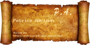 Petrics Adrienn névjegykártya