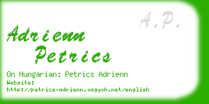adrienn petrics business card